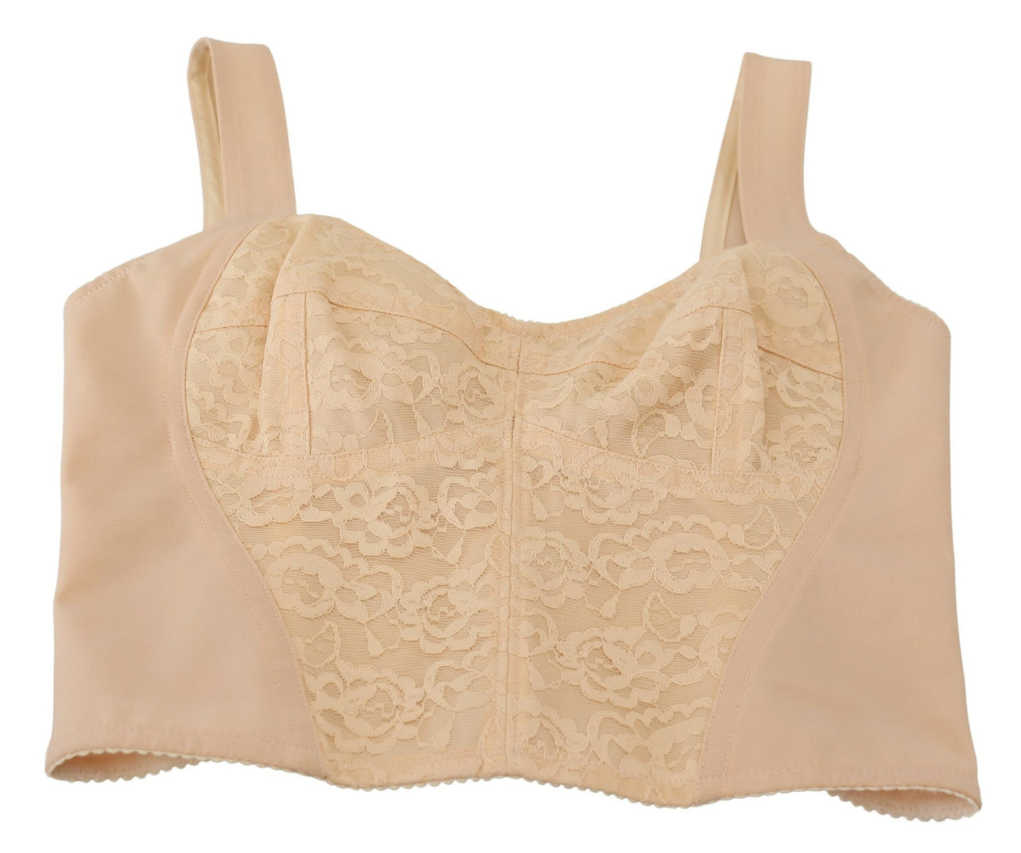  - Elegant Beige Bustier Corset Top