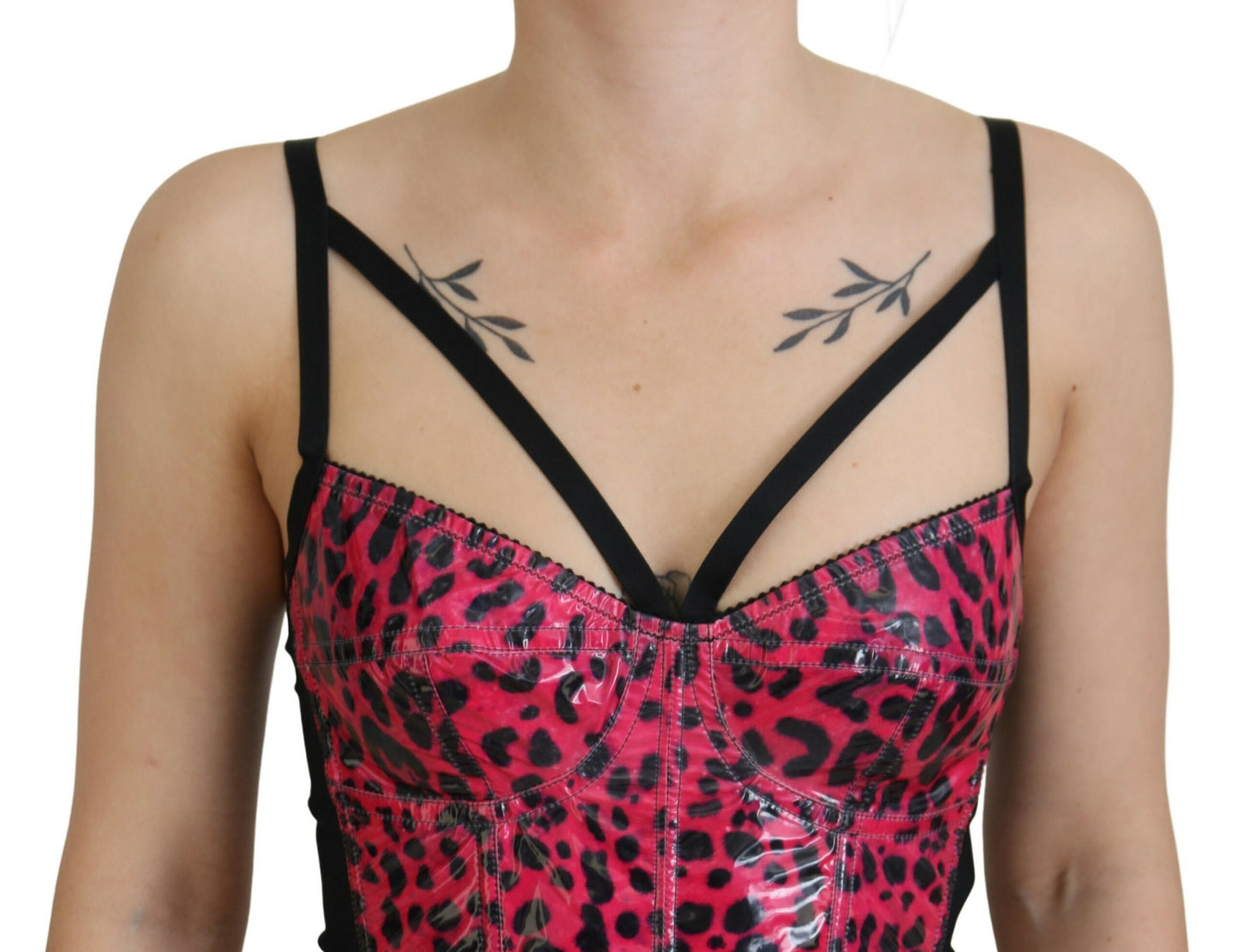  - Leopard Print Bustier Corset Top