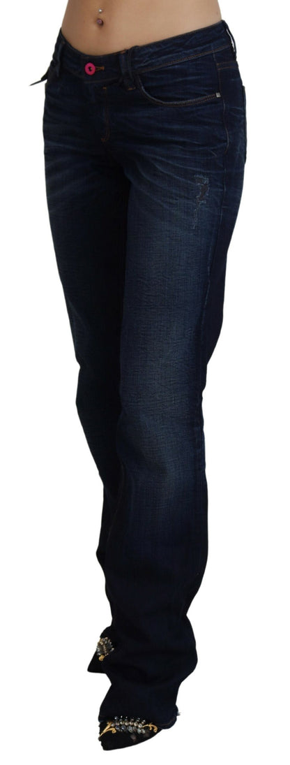  - Chic Low Waist Straight Leg Denim