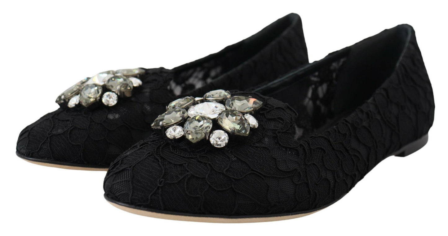  - Elegant Floral Lace Flat Vally Shoes