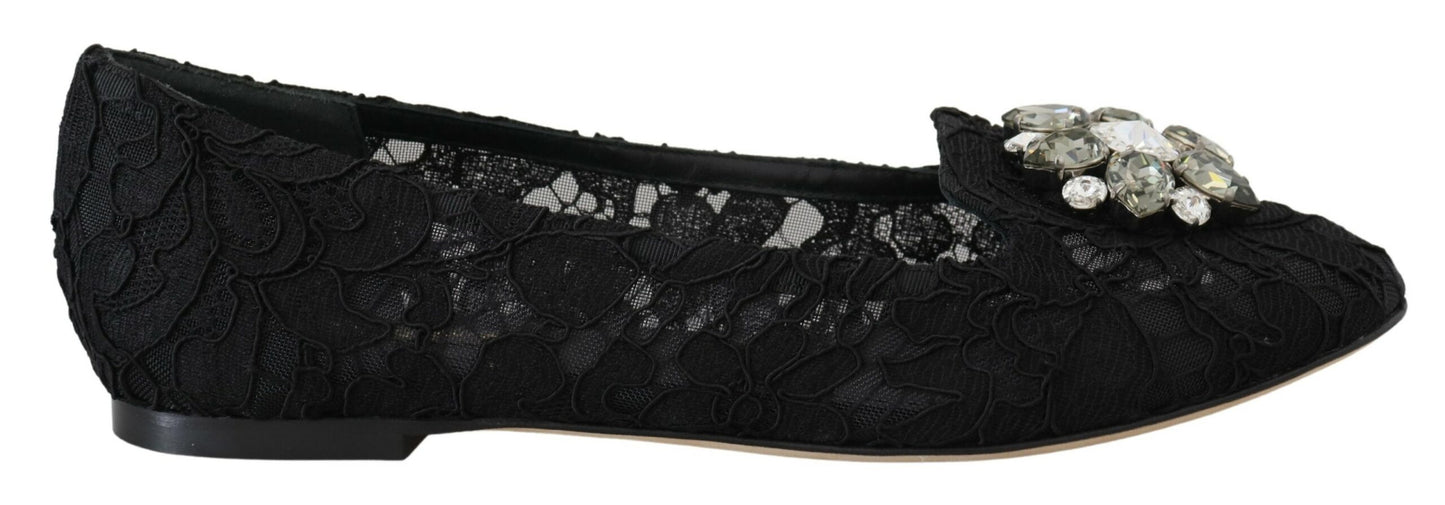  - Elegant Floral Lace Flat Vally Shoes