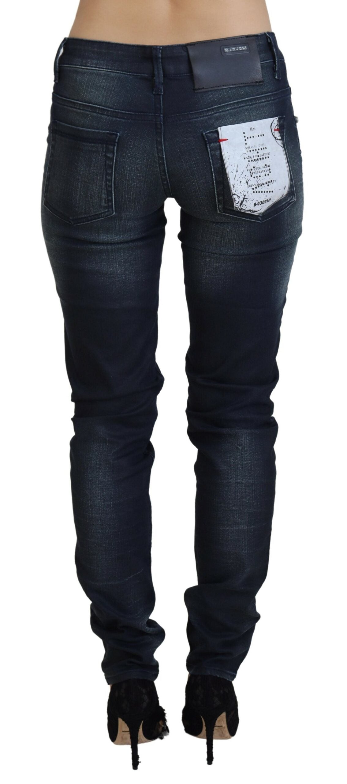  - Chic Low Waist Slim Fit Denim Jeans