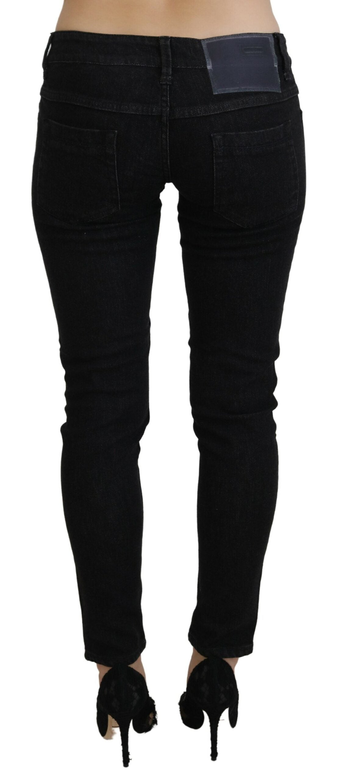  - Sleek Cotton Slim Fit Denim In Black