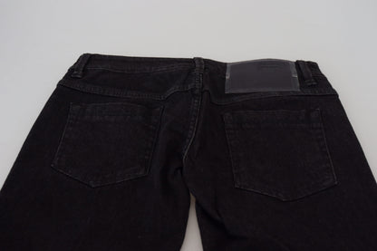  - Sleek Cotton Slim Fit Denim In Black