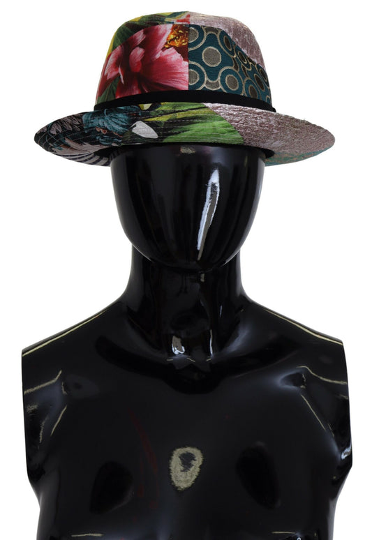 Dolce & Gabbana Multicolor Patchwork Fedora Hat