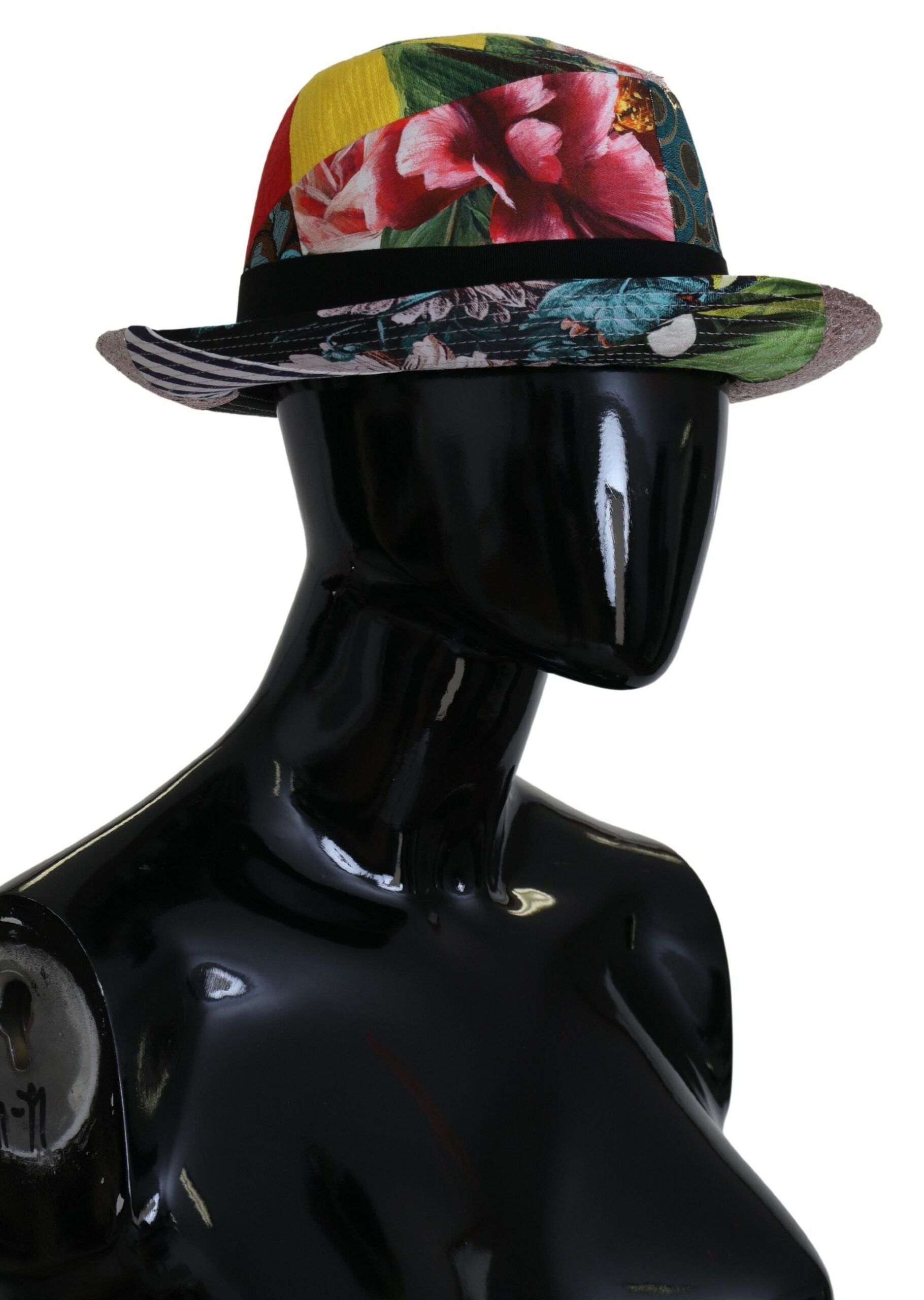 Dolce & Gabbana Multicolor Patchwork Fedora Hat