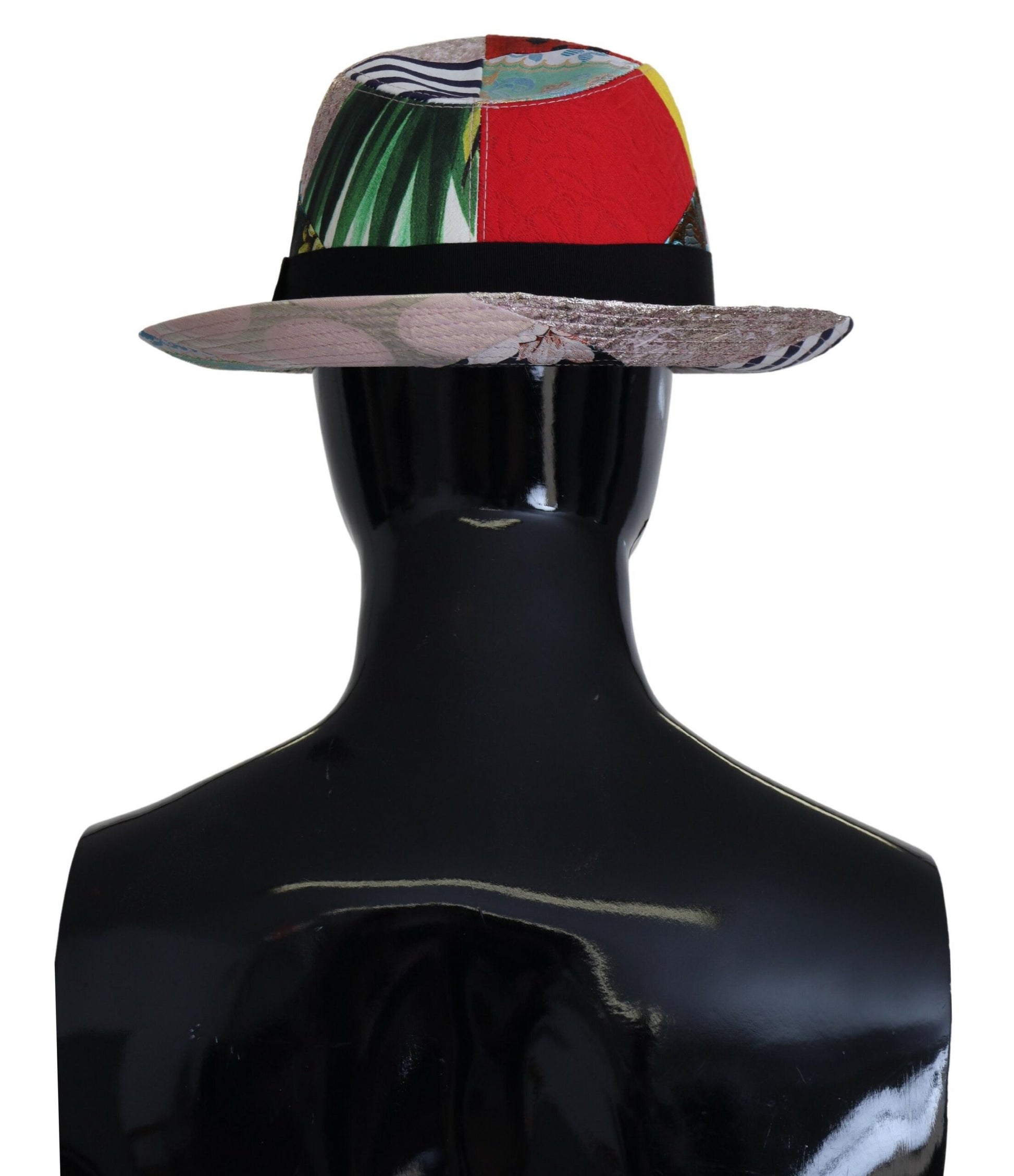 Dolce & Gabbana Multicolor Patchwork Fedora Hat