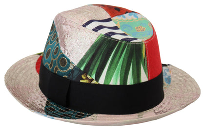 Dolce & Gabbana Multicolor Patchwork Fedora Hat