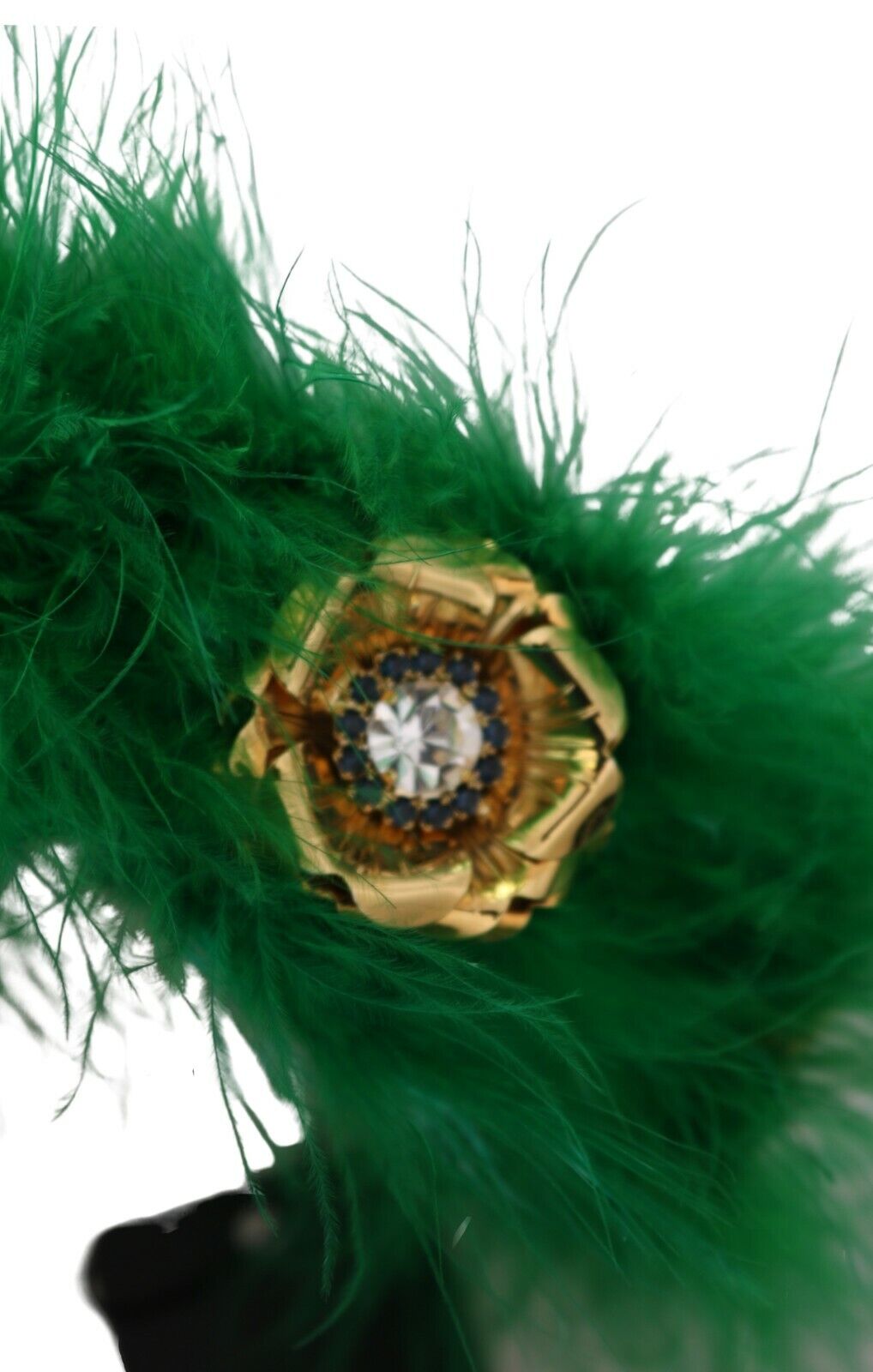  - Elegant Emerald Silk Floral Headband