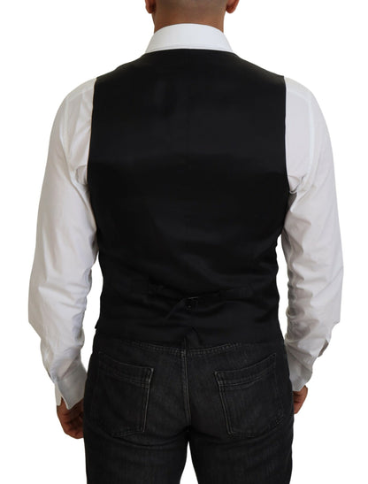  - Elegant Black Formal Dress Vest