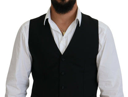  - Elegant Black Formal Dress Vest