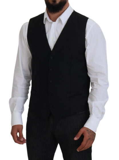  - Elegant Single Breasted Formal Vest