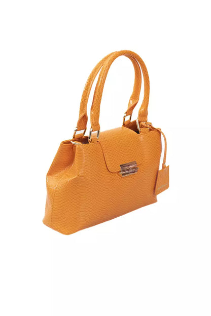  - Orange Polyurethane Women Crossbody Bag