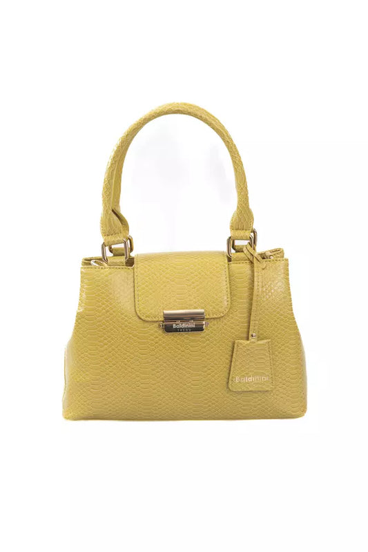  - Yellow Polyurethane Women Crossbody Bag