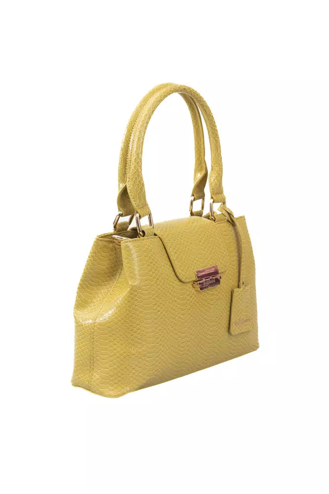  - Yellow Polyurethane Women Crossbody Bag