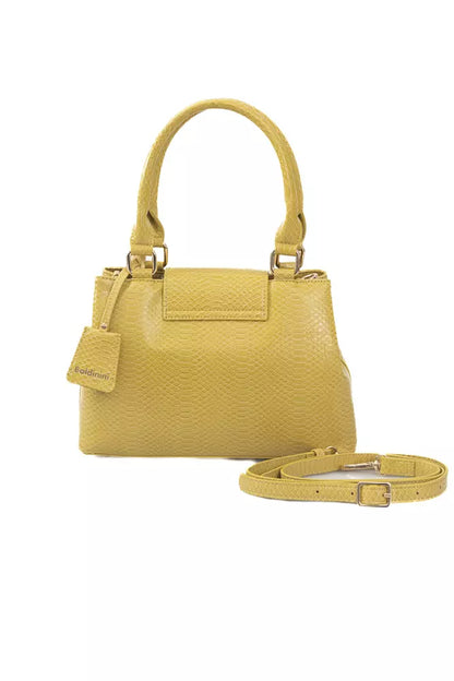  - Yellow Polyurethane Women Crossbody Bag