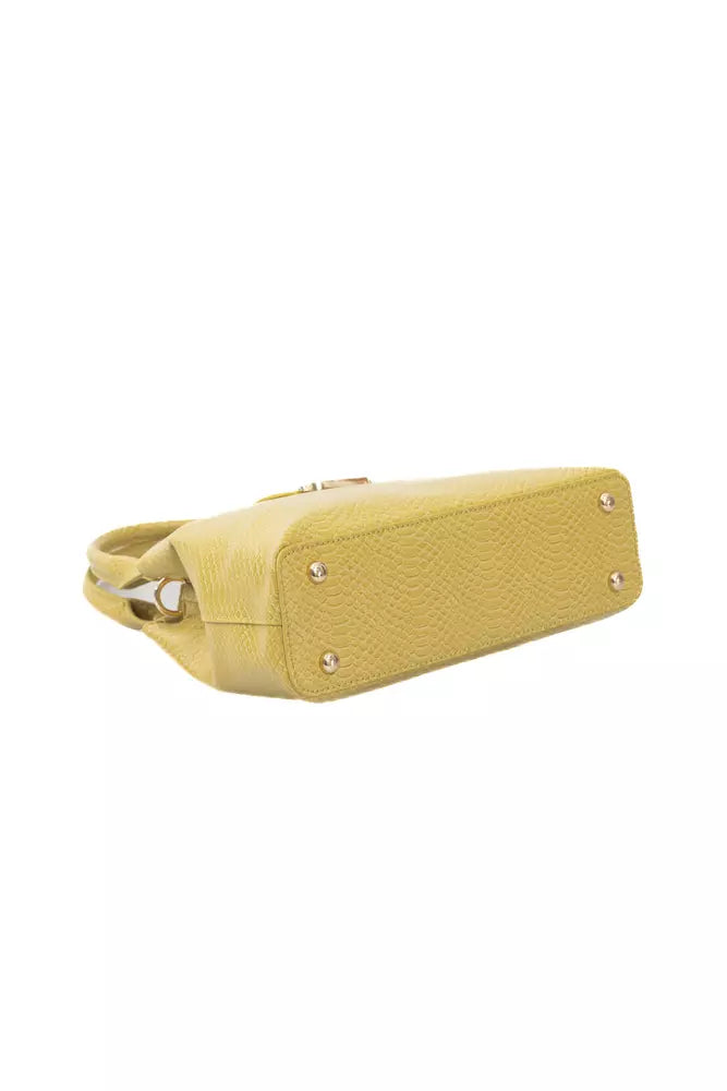  - Yellow Polyurethane Women Crossbody Bag