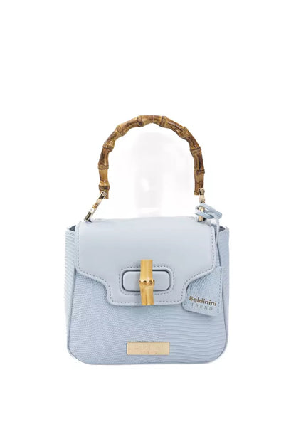  - Light Blue Polyurethane Women Crossbody