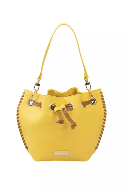  - Yellow Polyurethane Women Crossbody Bag