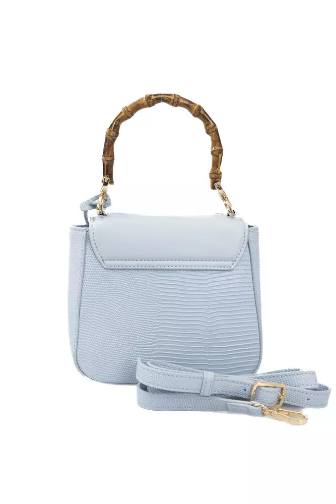  - Light Blue Polyurethane Women Crossbody