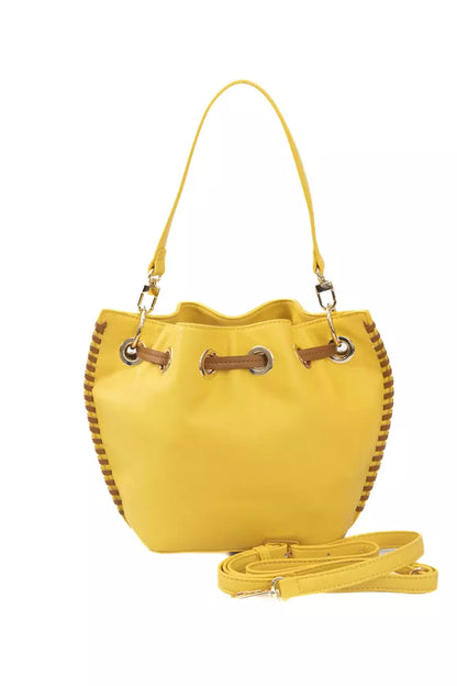  - Yellow Polyurethane Women Crossbody Bag