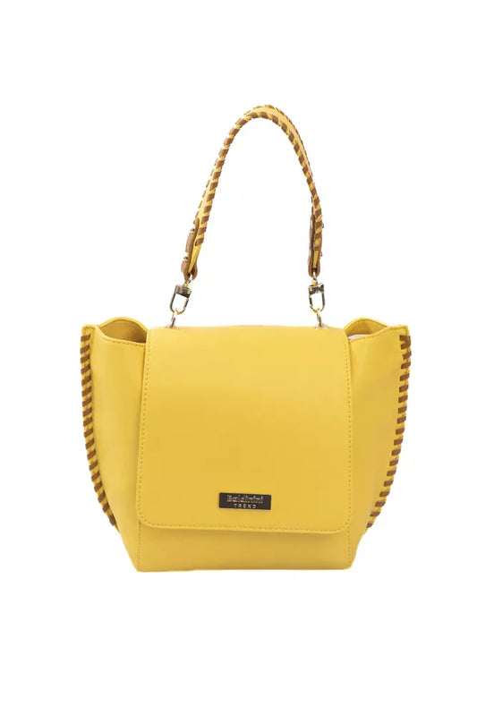  - Yellow Polyurethane Women Crossbody