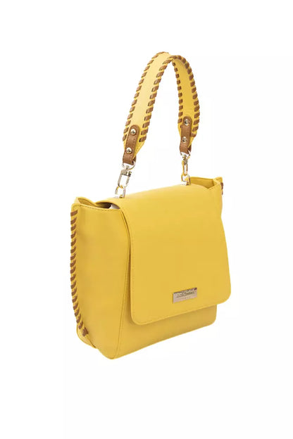  - Yellow Polyurethane Women Crossbody