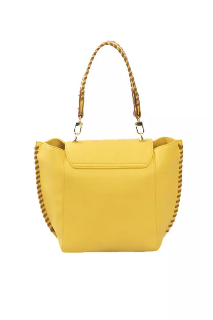  - Yellow Polyurethane Women Crossbody