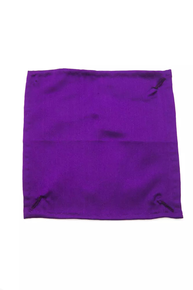  - Purple Sisal Men Pocket Square