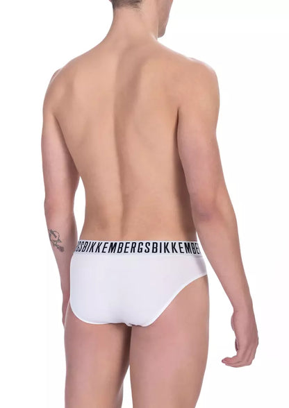  - White Cotton Men Brief