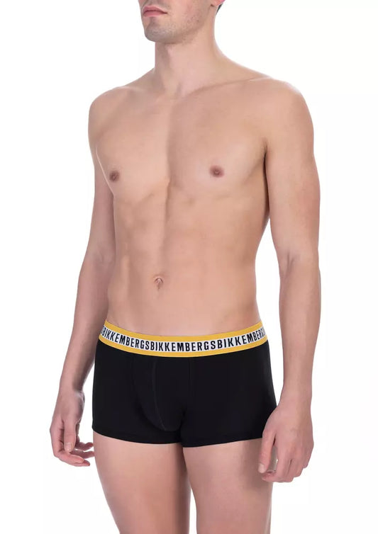  - Black Cotton Men Trunk