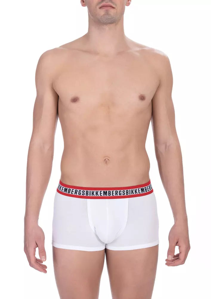  - White Cotton Men Underwear Trunk Pack