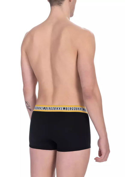  - Black Cotton Men Trunk