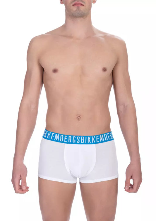  - White Cotton Men Trunk