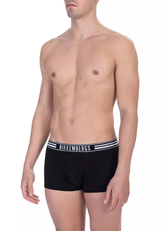 Black Cotton Men Trunk - The Luxe Alliance