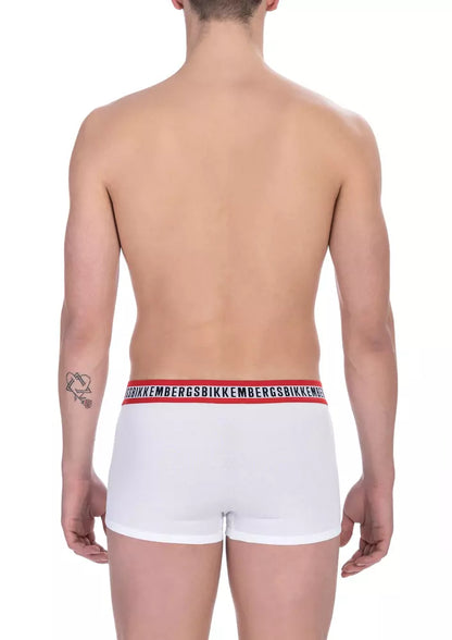  - White Cotton Men Underwear Trunk Pack