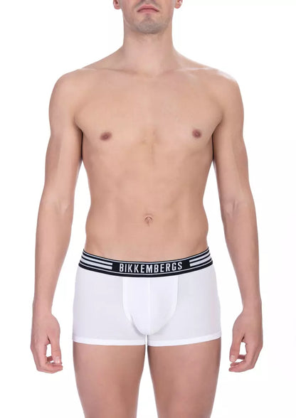  - White Cotton Men Underwear Trunk Pack