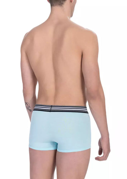  - Light Blue Cotton Men Underwear Trunk Pack