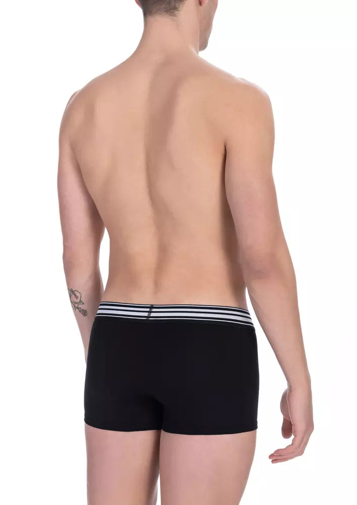  - Black Cotton Men Trunk