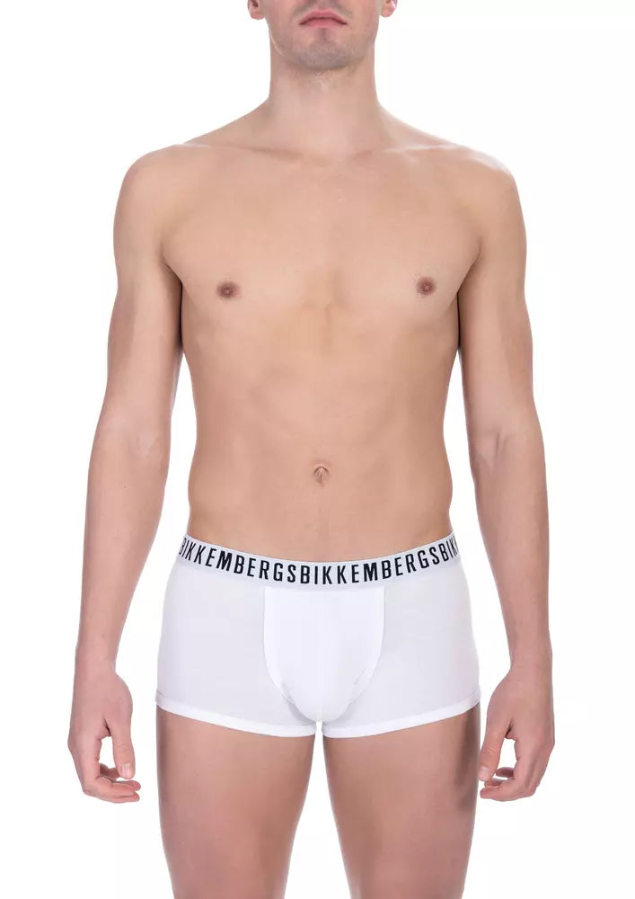  - White Cotton Men Underwear Trunk Pack