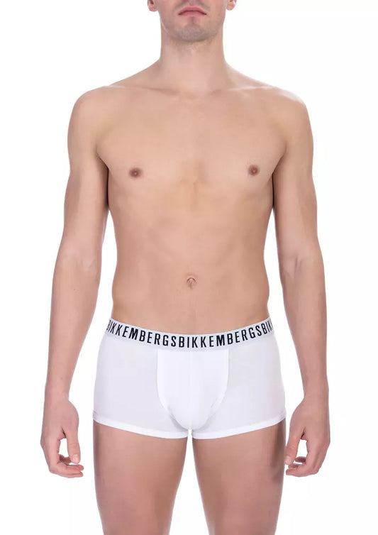  - White Cotton Men Underwear Trunk Pack