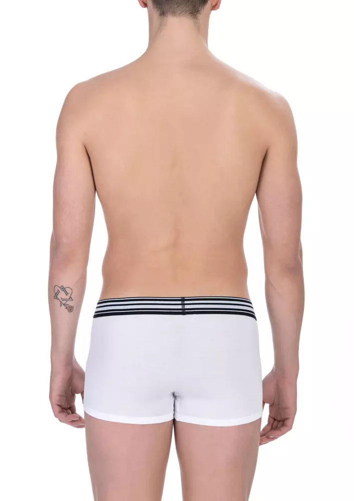  - White Cotton Men Underwear Trunk Pack