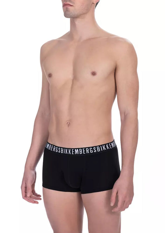  - Black Cotton Men's Trunk