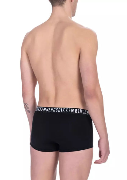  - Black Cotton Men's Trunk