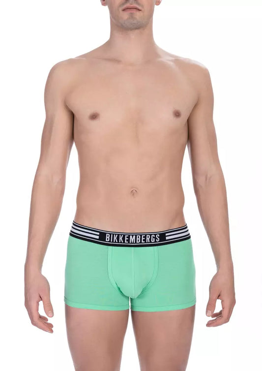  - Green Cotton Men Underwear Trunk Pack