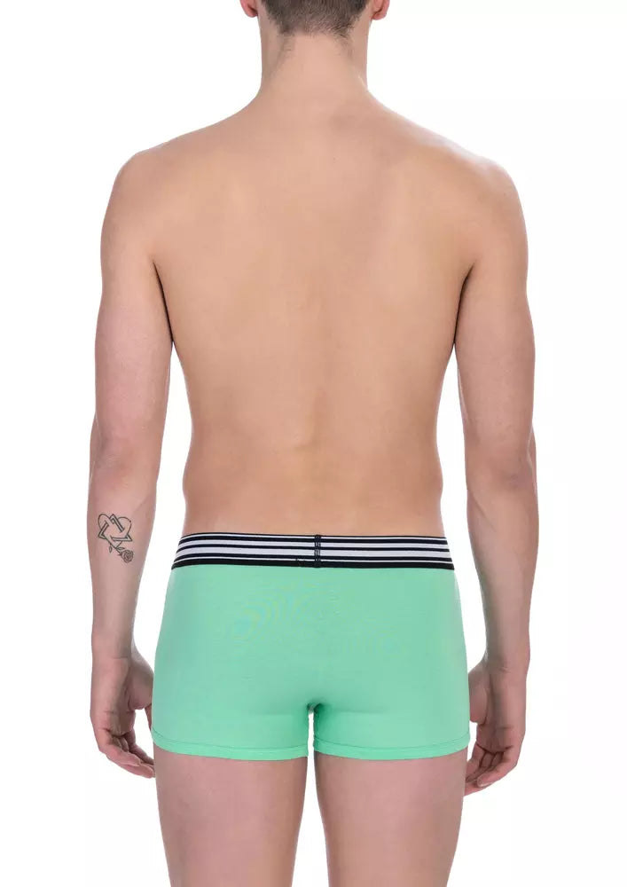  - Green Cotton Men Underwear Trunk Pack