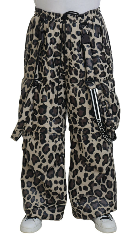  - Multicolor Leopard Print Snow Pants