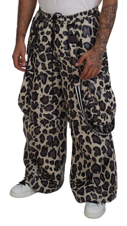  - Multicolor Leopard Print Snow Pants