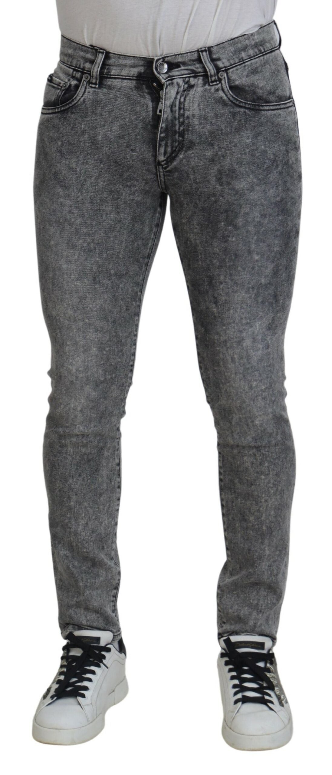 Elegant Grey Skinny Jeans