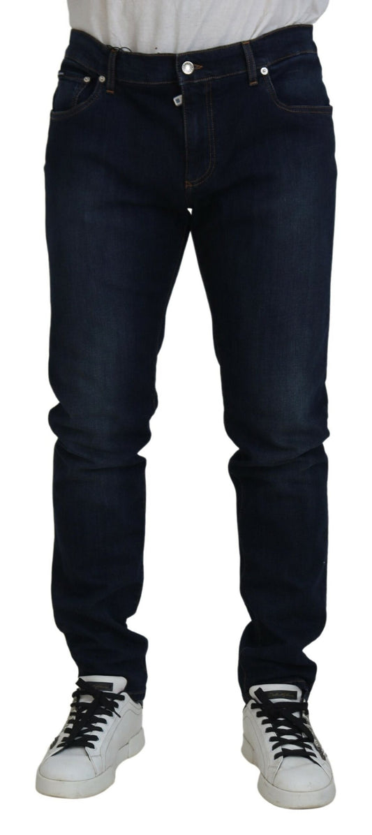  - Sleek Skinny Jeans in Dark Blue